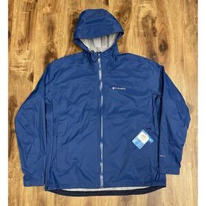 Columbia Omnitech EvaPOURation II Hiking Rain Jacket W/ Pit Zips Men's XL